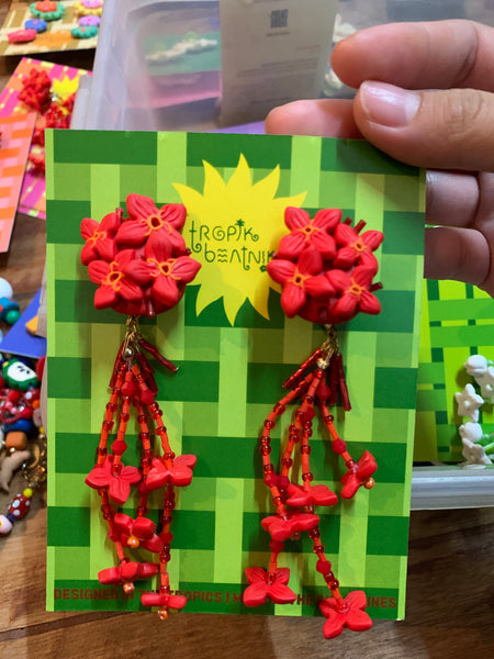 santan burst earrings