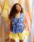 Alon Ruffle Shorts in Mantikilya