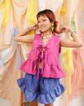 Alon Ruffle Shorts in Dagat