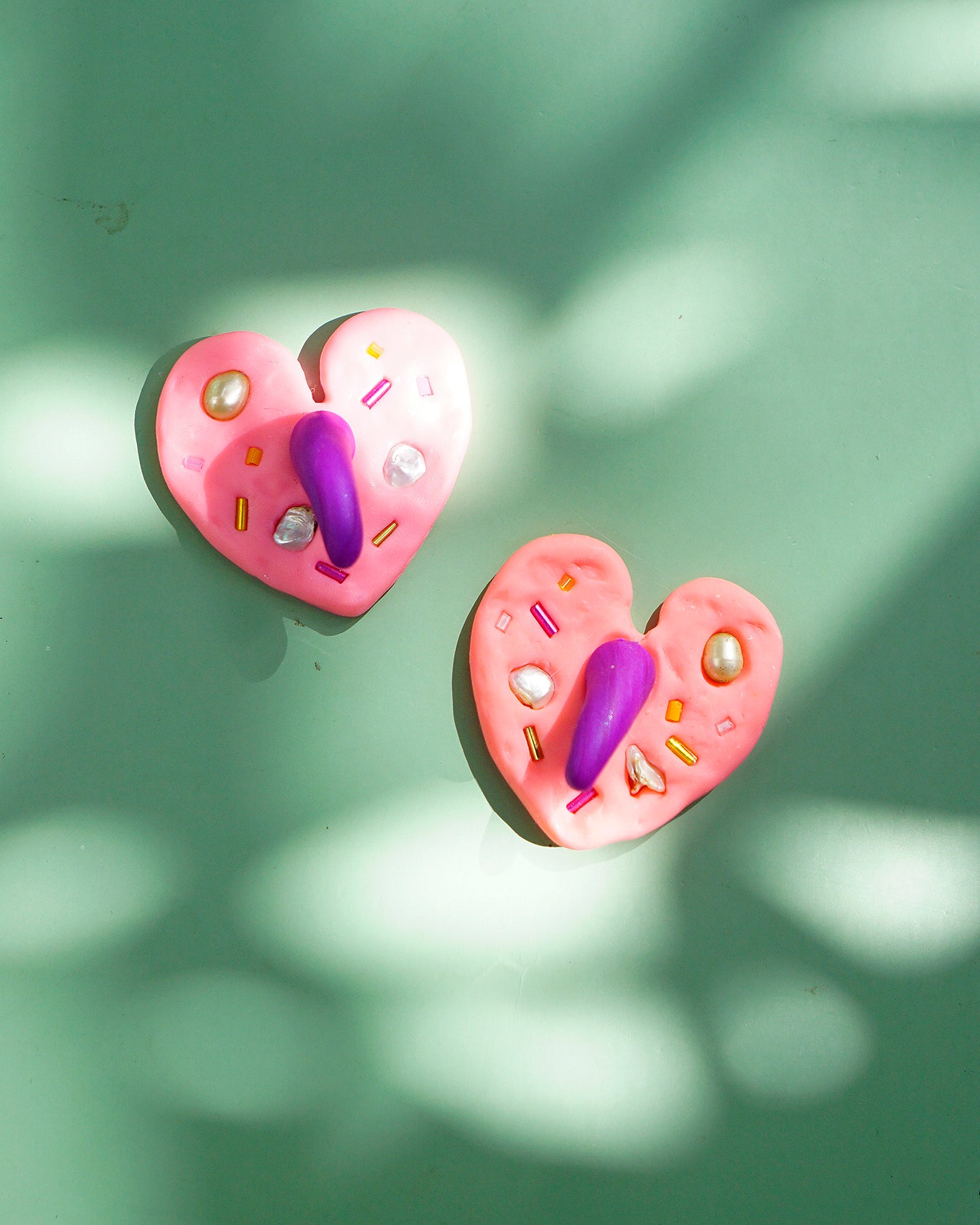 Anthurium Bloom Earrings in Rosas