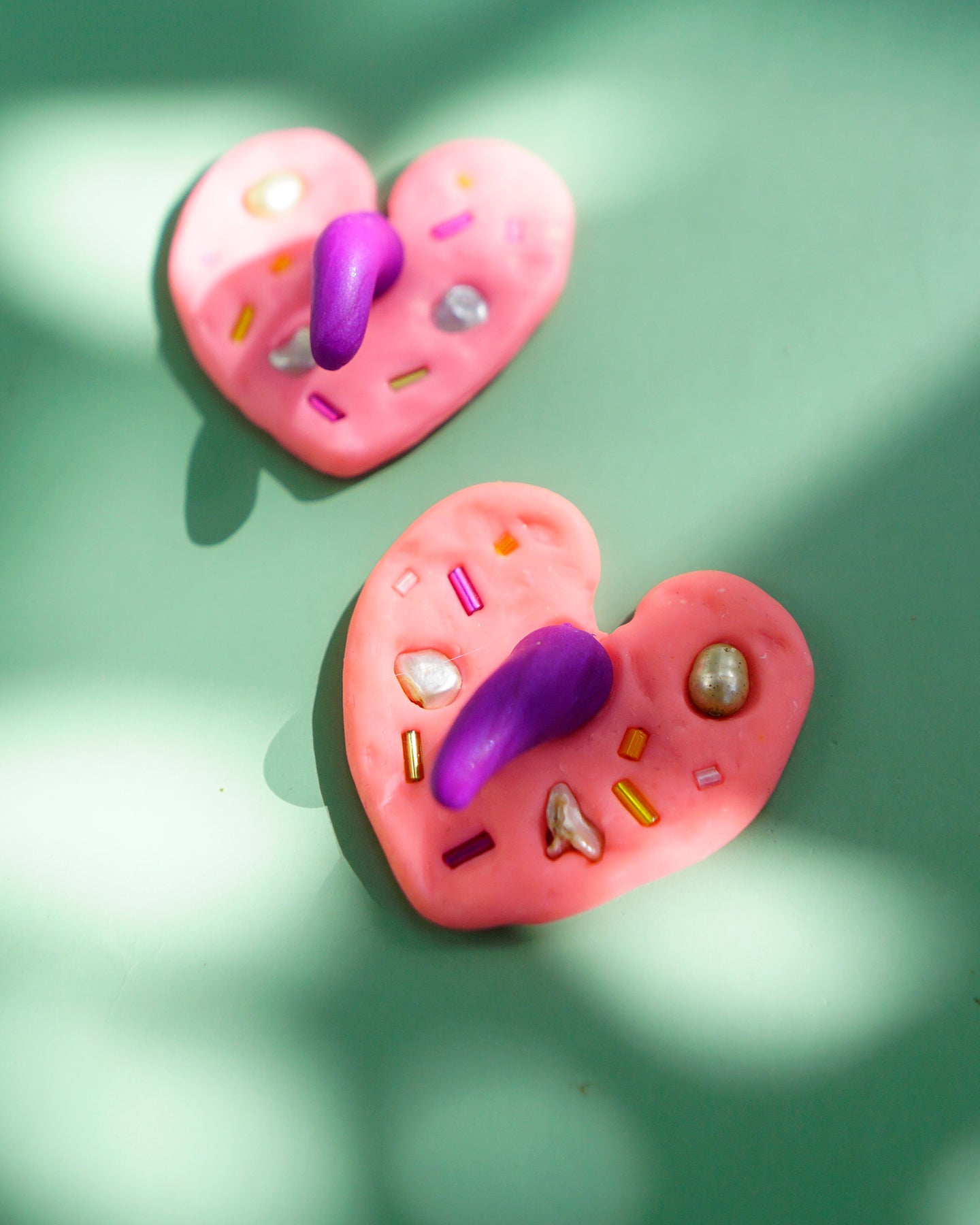 Anthurium Bloom Earrings in Rosas