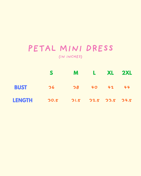 Petal Mini Dress in Sampaguita