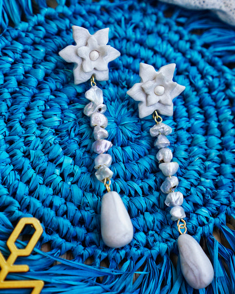 Bulaklak Crystal Drops in Pearl