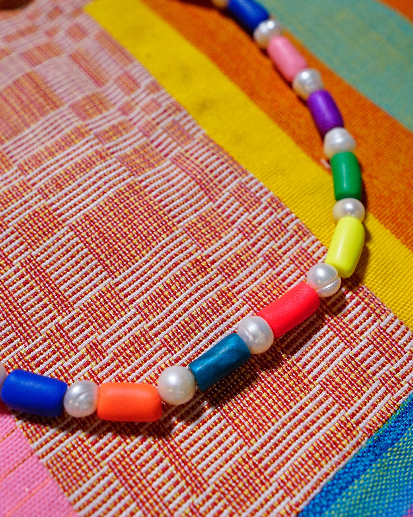 Confetti Necklace in Neon Bahaghari