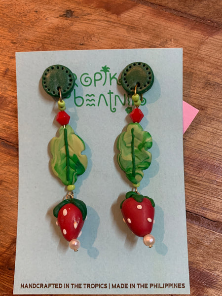 strawberry earring