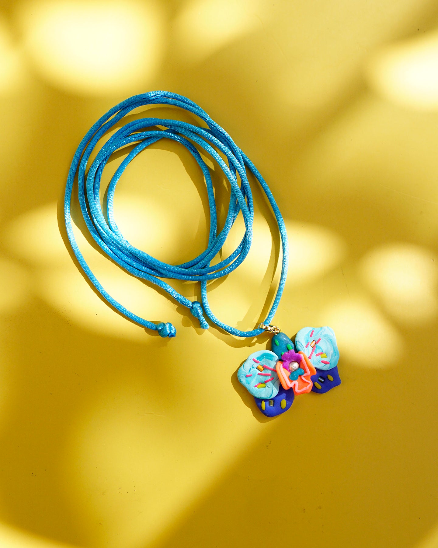 Orchid Tie Necklace in Alon