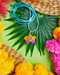 Orchid Tie Necklace in Fiesta Pop
