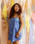 Petal Mini Dress in Denim Kubo