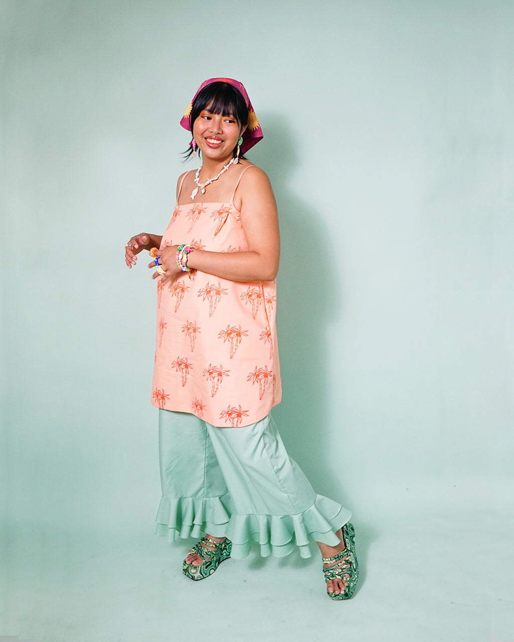 Petal Mini Dress in Buko