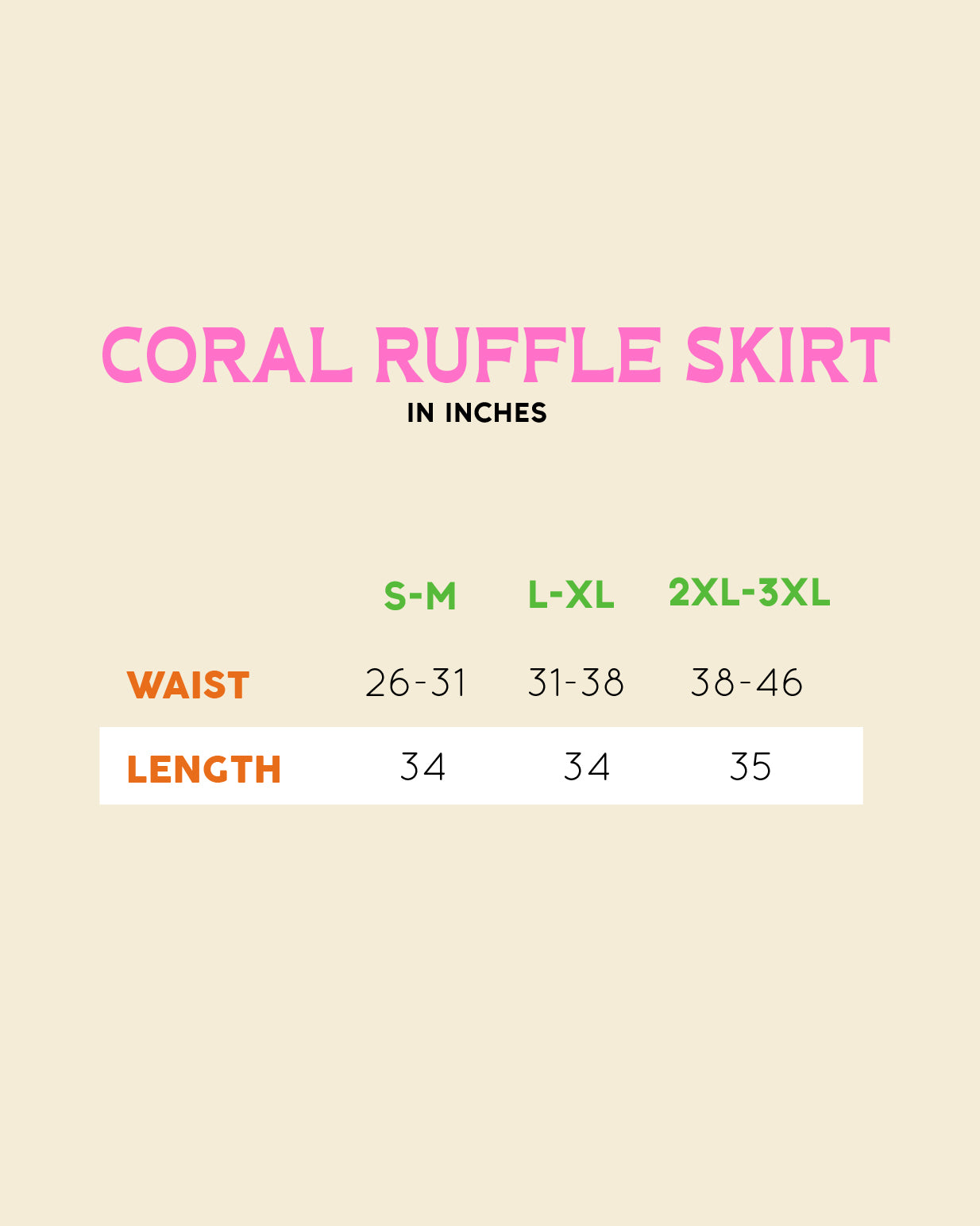 Coral Ruffle Skirt in Mantikilya