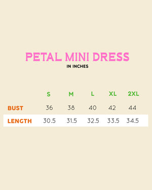 Petal Mini Dress in Buko