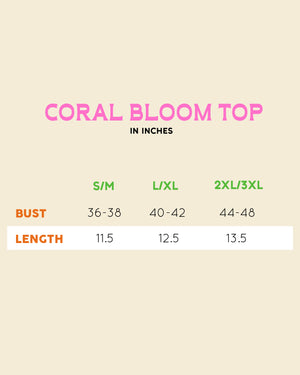 Coral Bloom Top in Ilog
