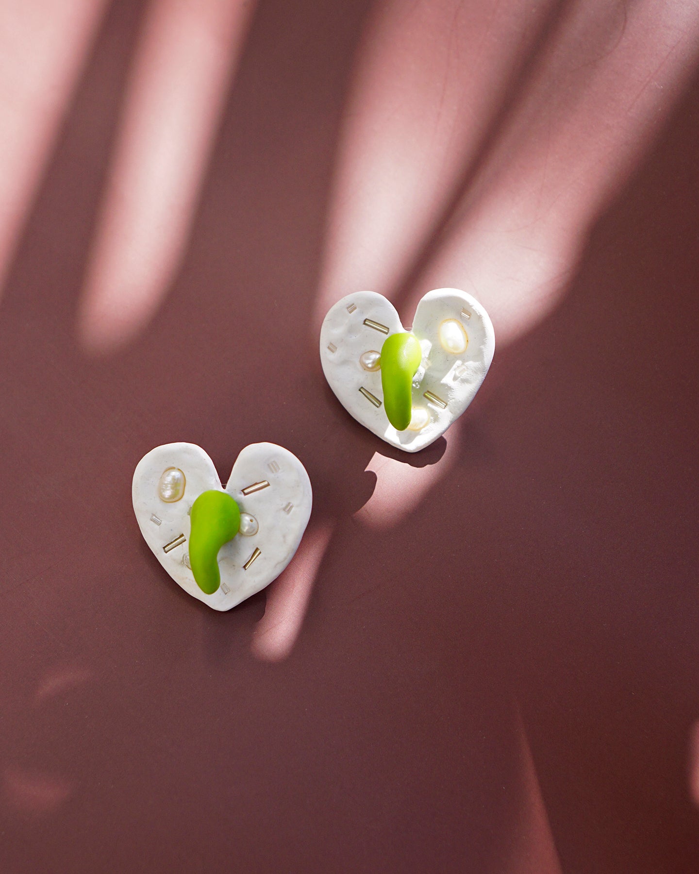 Anthurium Bloom Earrings in Ulap