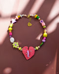 Anthurium Bloom Necklace in Lila