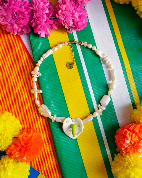 Anthurium Necklace in Ulap