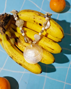 Capiz Necklace in Kape