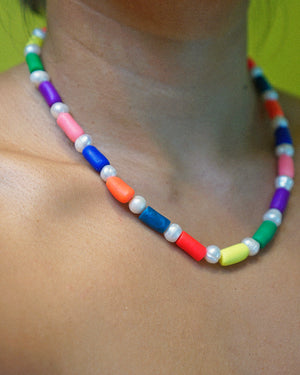 Confetti Necklace in Neon Bahaghari