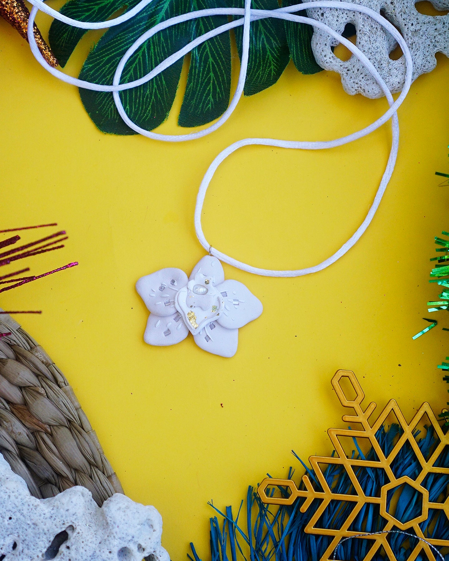 Orchid Tie Necklace
