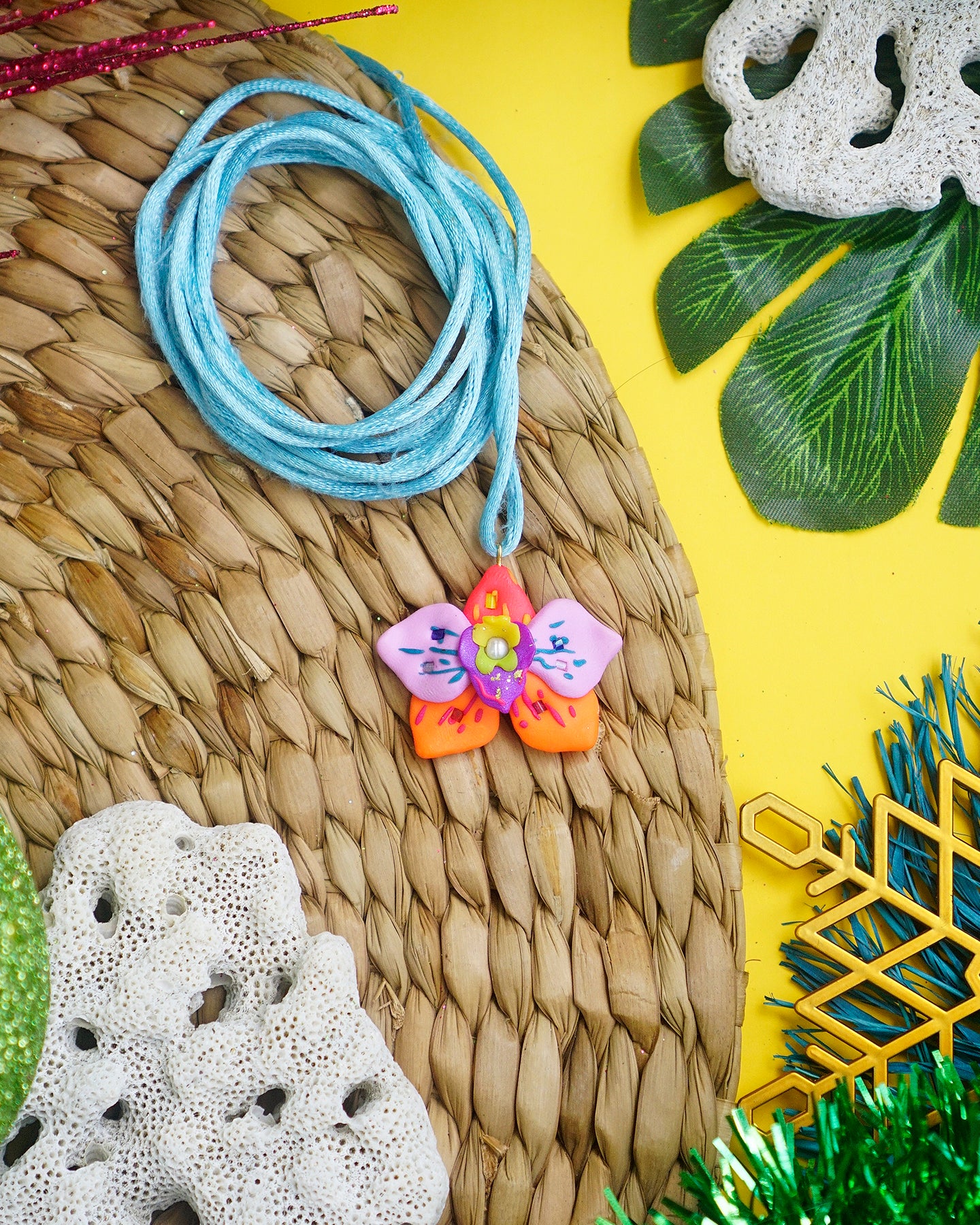 Orchid Tie Necklace
