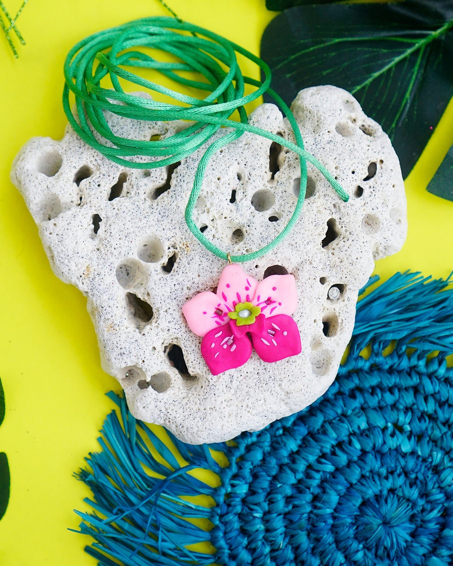 Orchid Tie Necklace