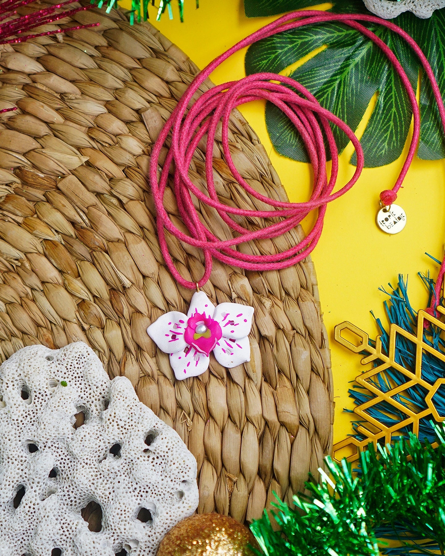 Orchid Tie Necklace