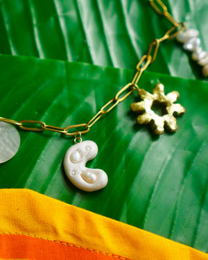 Paraiso Initial Charm Necklace