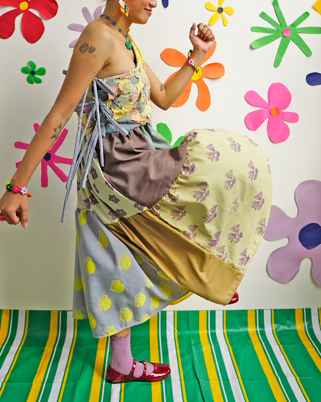 Patch Dress in Sorbetes Paradise