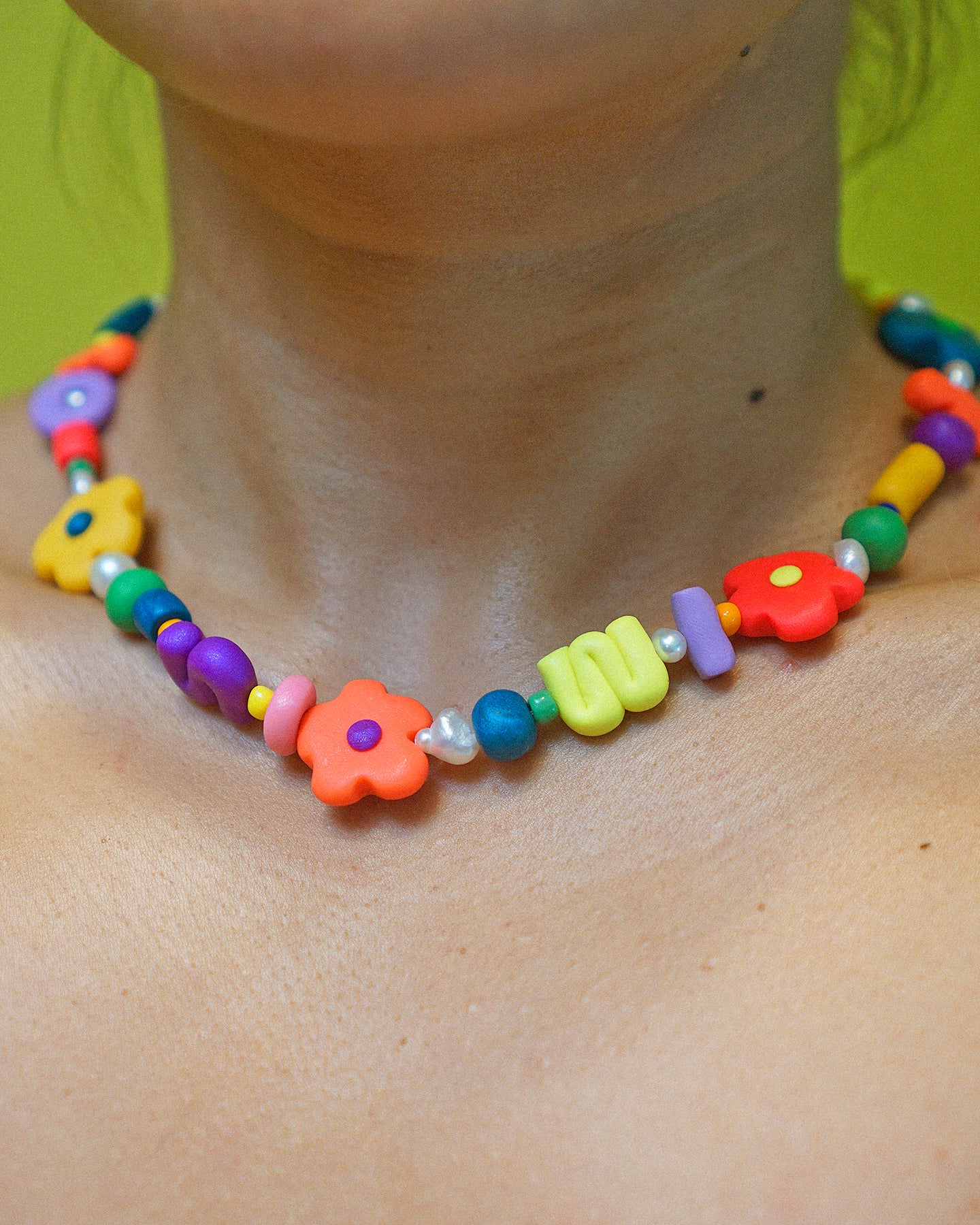 Saya Necklace in Neon Bahaghari