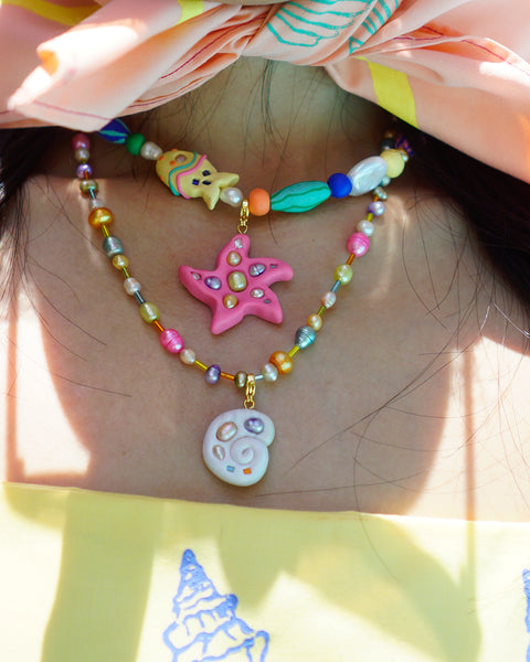 Skinny Perlas Necklace in Sorbetes
