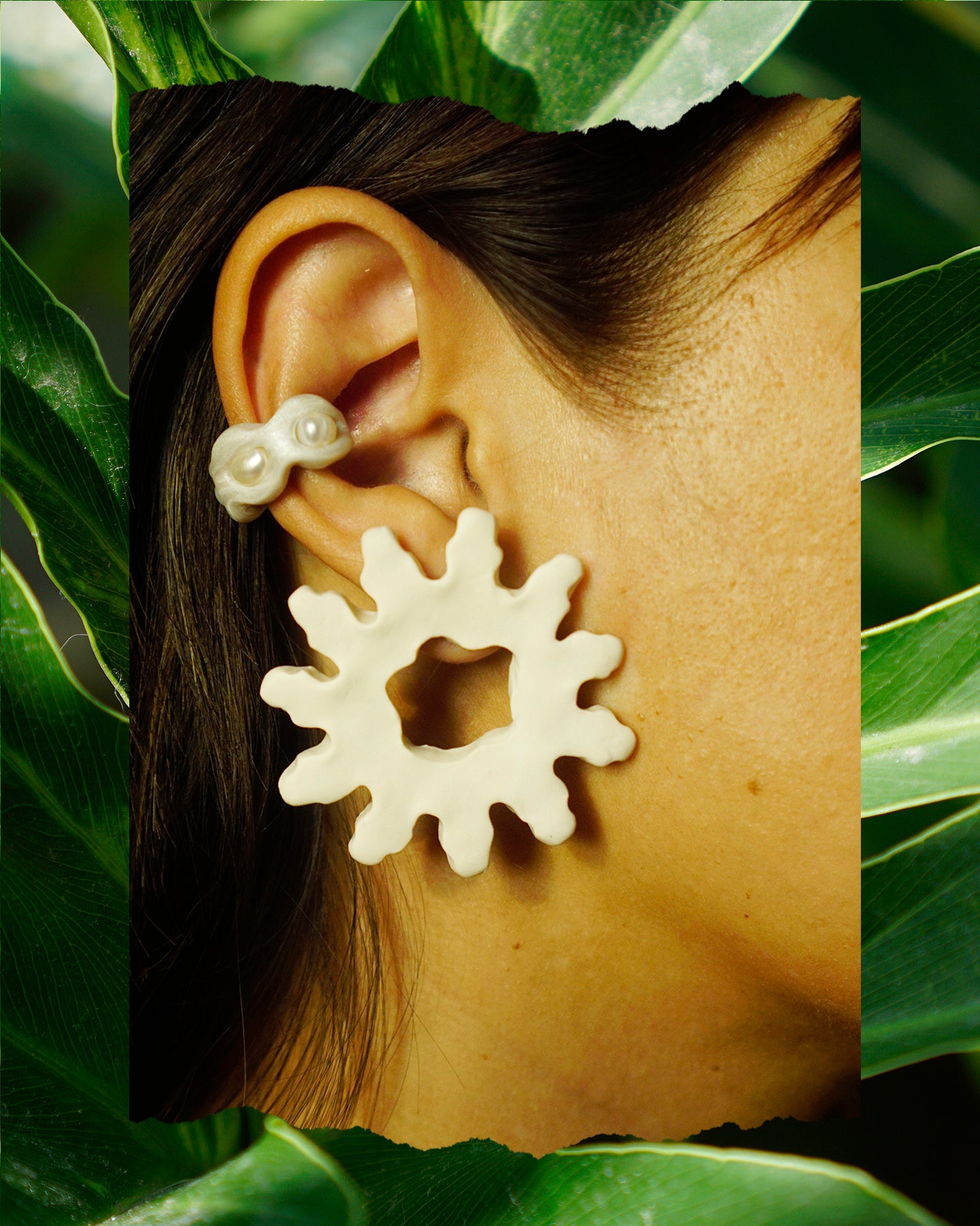 Sol Earrings in Crema