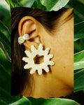 Sol Earrings in Crema