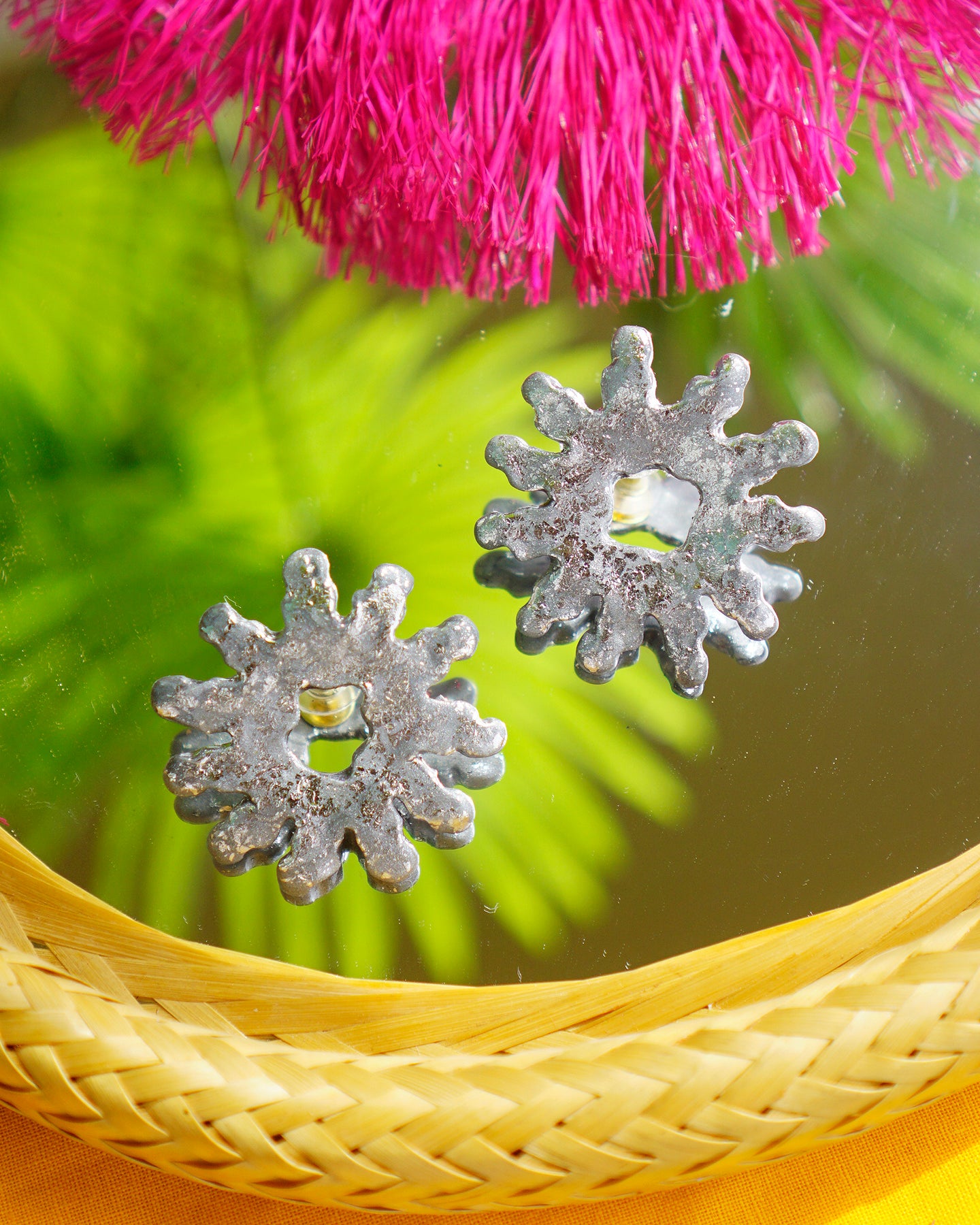 Sol Earrings in Pilak