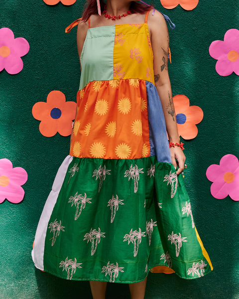 Fiesta Patch Dress in Summer Paraiso