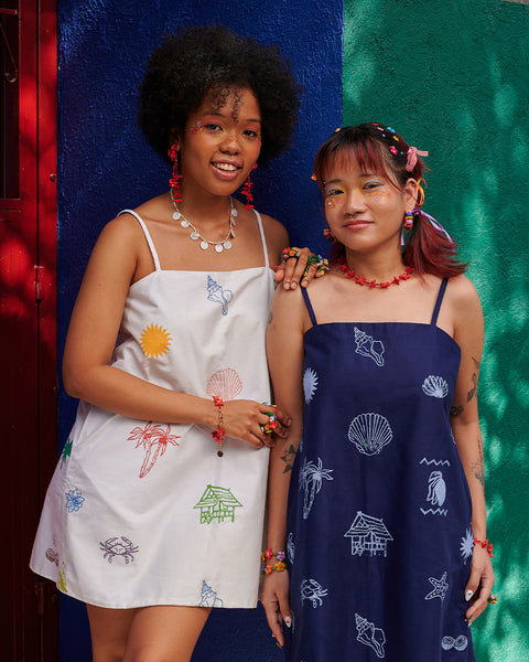 Petal Mini Dress in Ulap Paraiso
