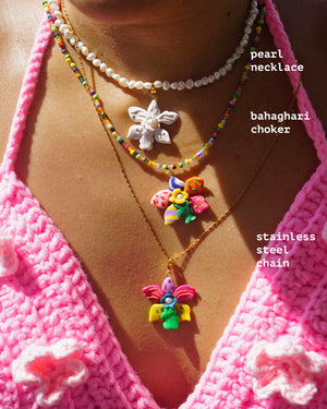 Waling-Waling Pendant in Neon Orchid