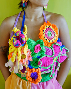 Bulaklak Bib Top in Bahaghari