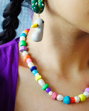 Colorful Pearl Necklace (Chunky)