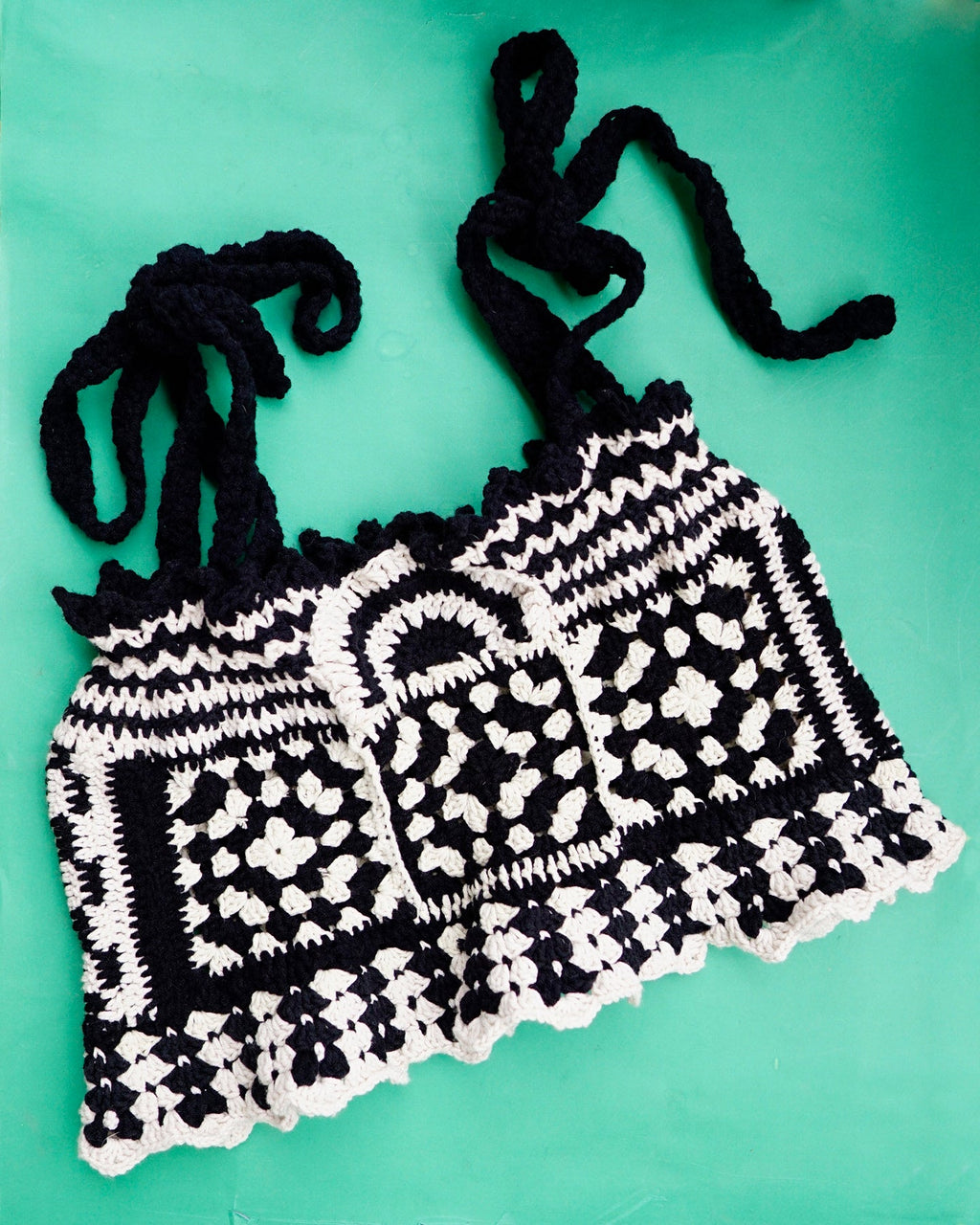 Saya Tie Top in Ebony