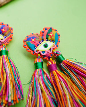 Eye See You Earrings in Pink Paradise