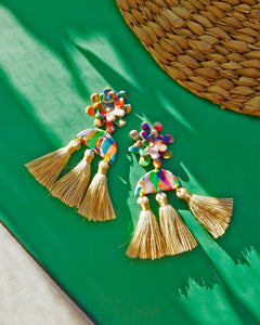 Flora Fringe in Neon Swirl