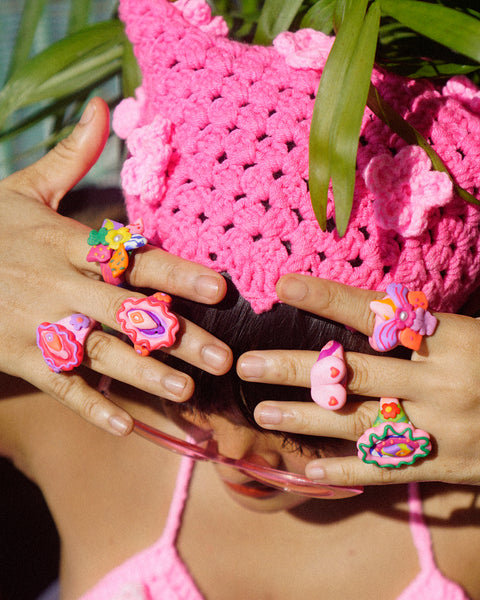Babae Ring in Pink Pop