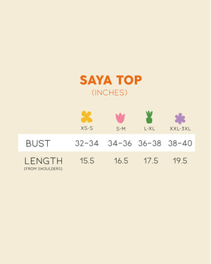 Saya Tie Top in Ebony