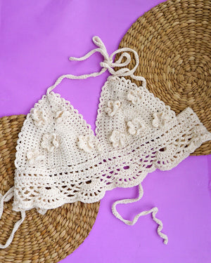 Sampaguita Bralette in Crema