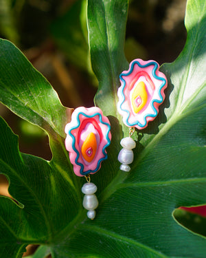 Babae Earrings in Rosas