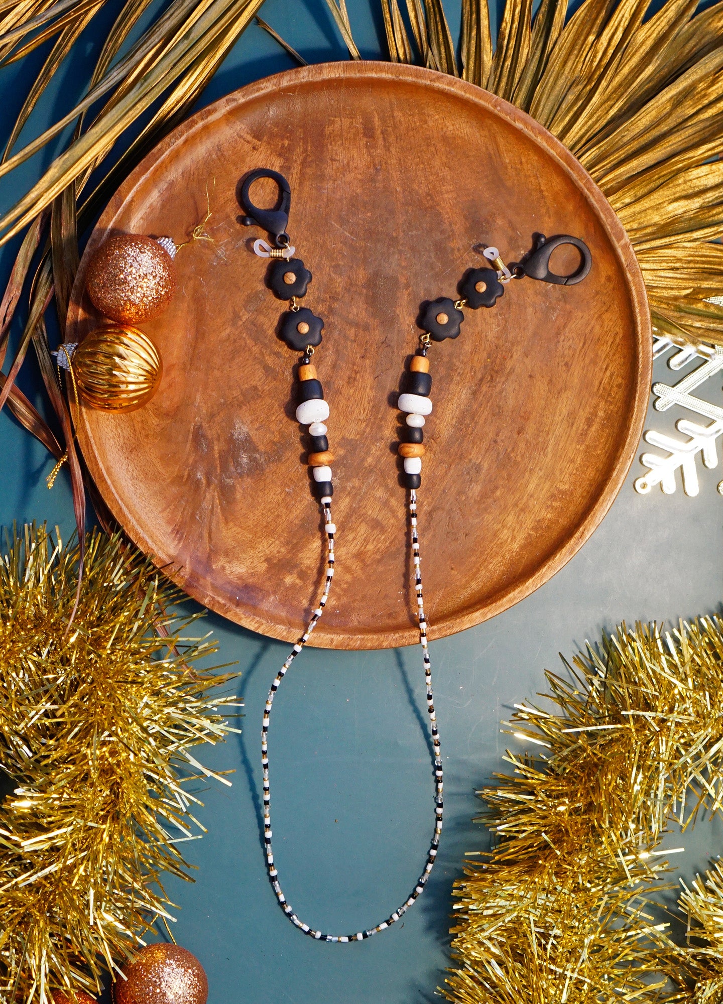 Bulaklak Mask Chain in Ebony