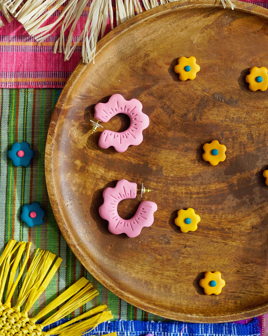 Bulaklak Hoops in Rosas