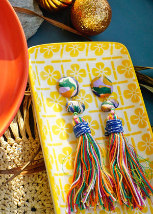 Kendi Fringe in Speckled Bahaghari