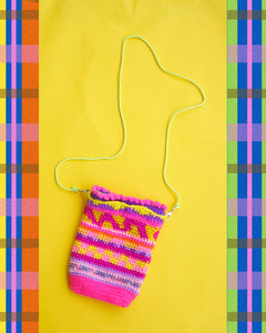 Keri-All Pouch with Sling in Pink Party